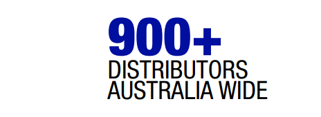 900+ Distributors Australia Wide